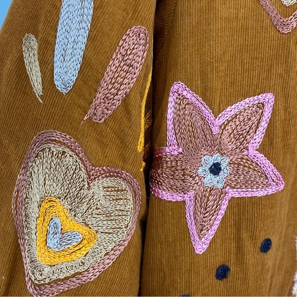 Talisman Woodstock Embroidered Corduroy Coat SZ M NEW - Picture 8 of 13